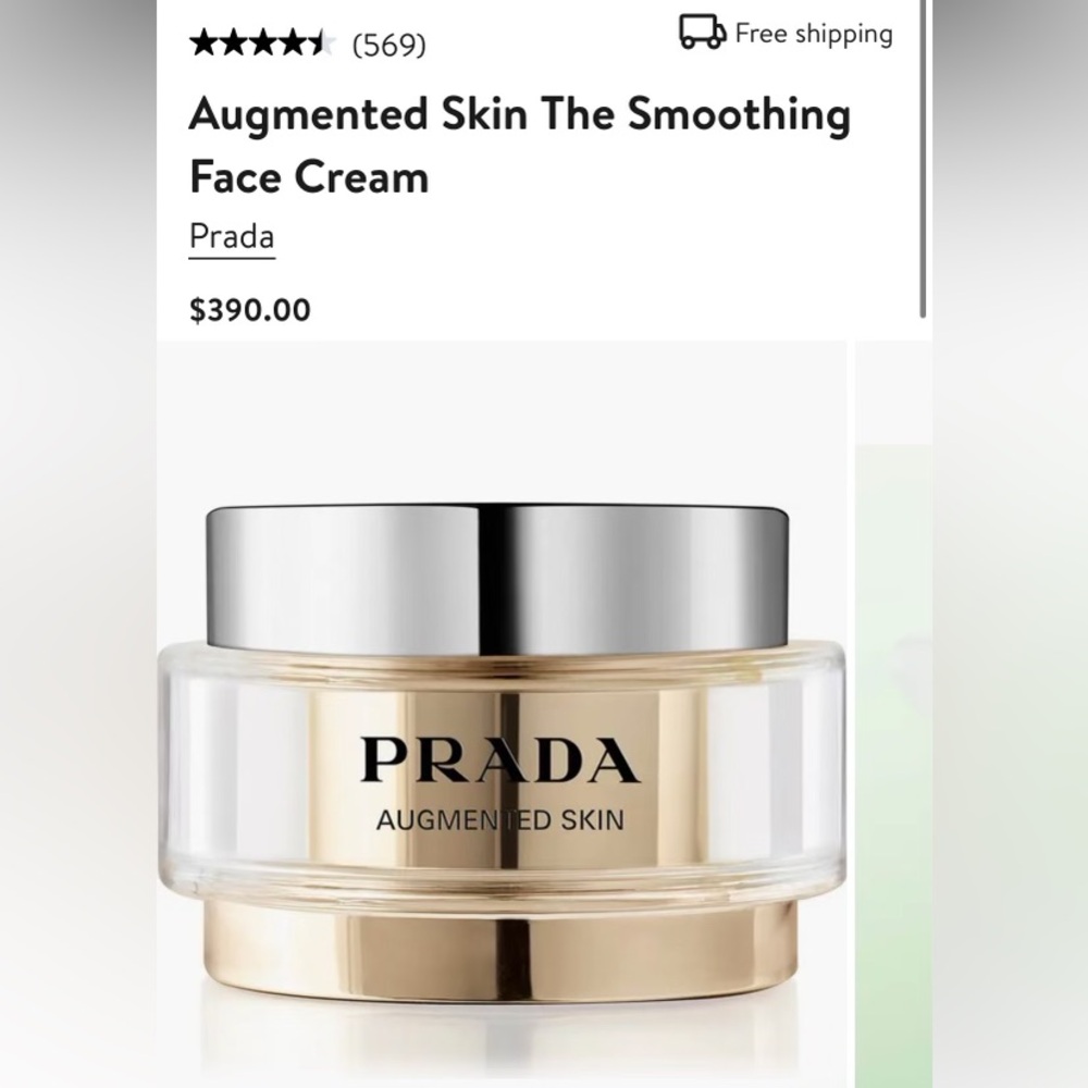 Prada augmented skin cream